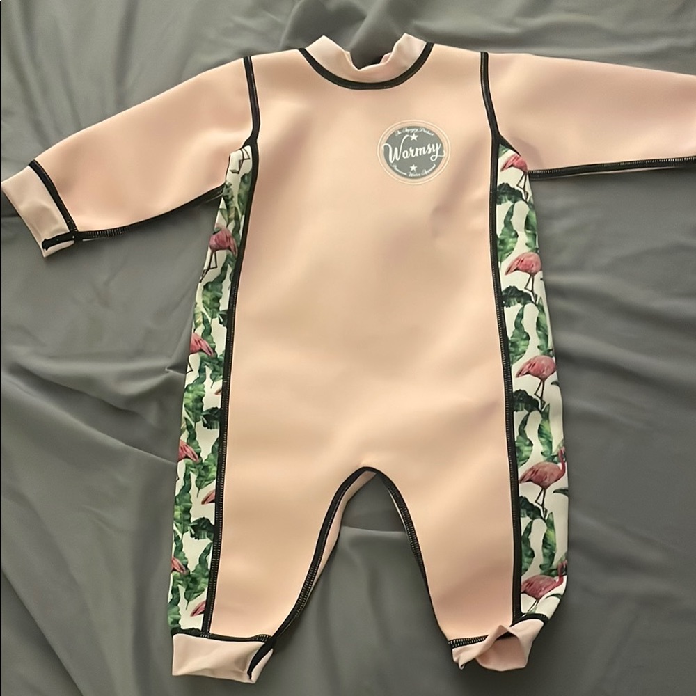 New Kids wetsuit in Pink and Green